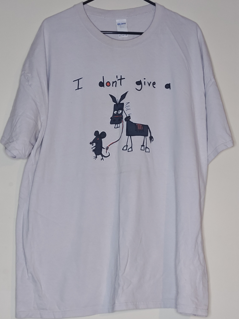 Gildan Men's Funny Graphic Tee Donkey & Rat 3XL